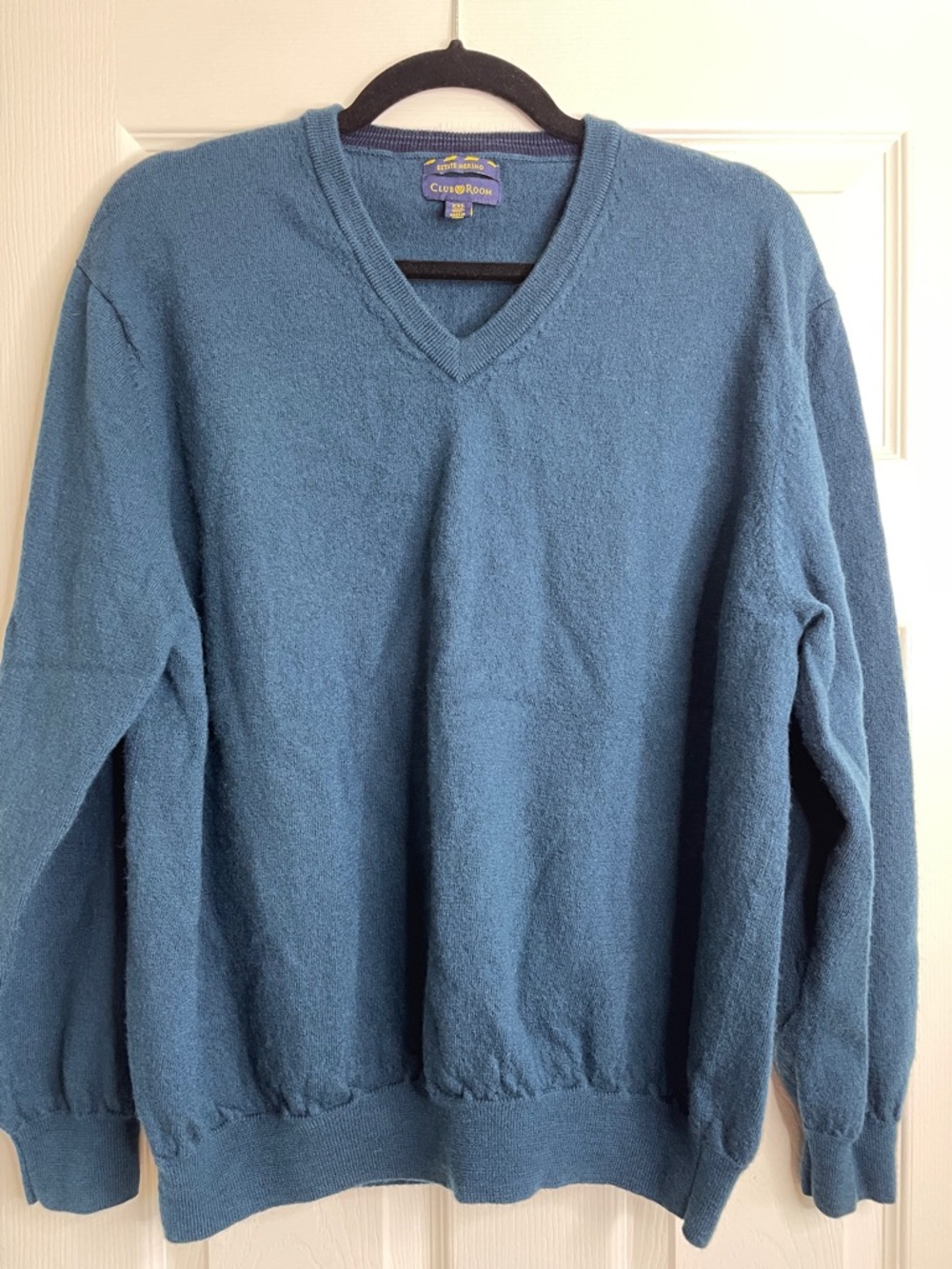 Club Room Navy/Royal Blue V-Neck Men's Sweater